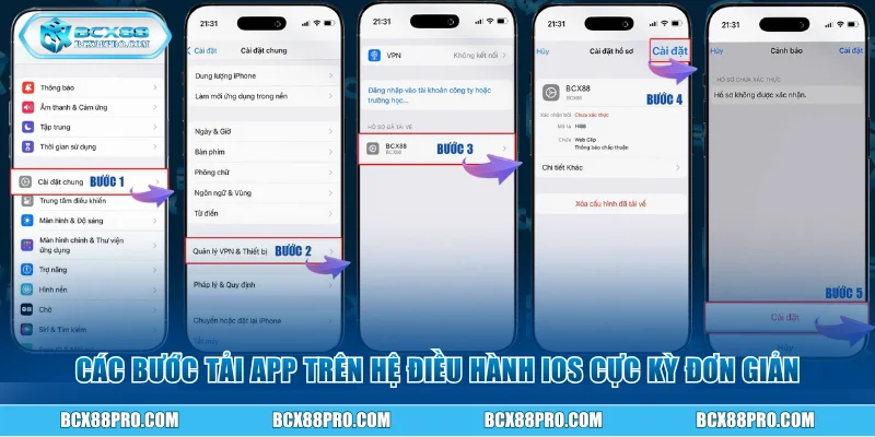 Các bước tải app trên hệ điều hành ios cực kỳ đơn giản